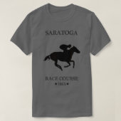Saratoga New York volbloed paardenrenbaan T-shirt (Design voorkant)