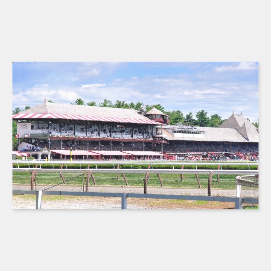 Saratoga Race Course and Clare Court Rechthoekige Sticker (Voorkant)