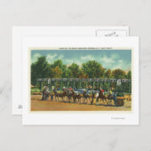 Saratoga Race Track - Uitzicht van start lijn Briefkaart (Voorkant / Achterkant)