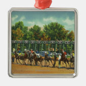 Saratoga Race Track - Uitzicht van start lijn Metalen Ornament (Voorkant)