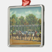 Saratoga Race Track - Uitzicht van start lijn Metalen Ornament (Links)