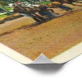 Saratoga Race Track - Uitzicht van start lijn Poster (Hoek)