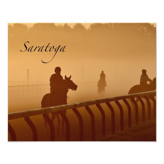 Saratoga - Riders & paarden in de zon Foto Afdruk (Voorkant)