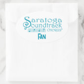 Saratoga Soundtrack Fan (set van vier stickers) Ovale Sticker (Tas)