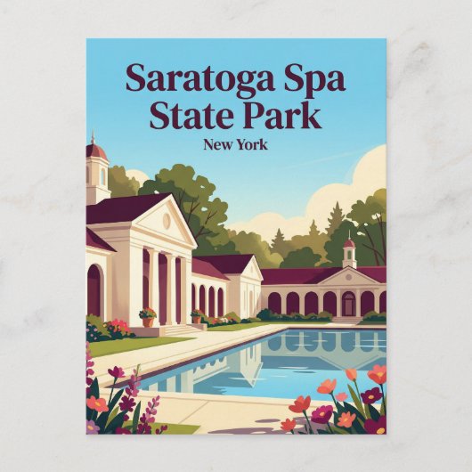 Saratoga Spa State Park VS Briefkaart (Voorkant)