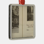 Saratoga Springs Dunning Street Metalen Ornament (Rechts)