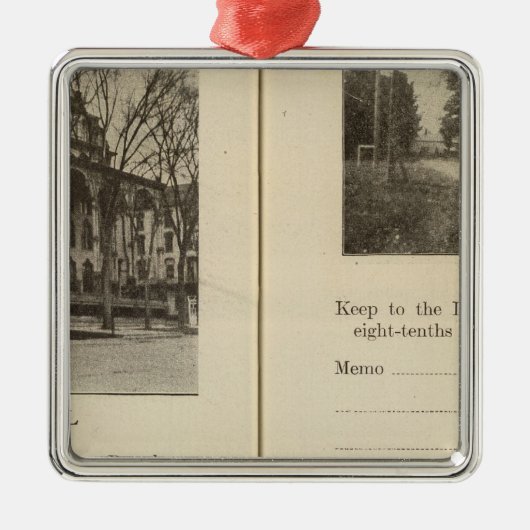 Saratoga Springs Dunning Street Metalen Ornament (Voorkant)