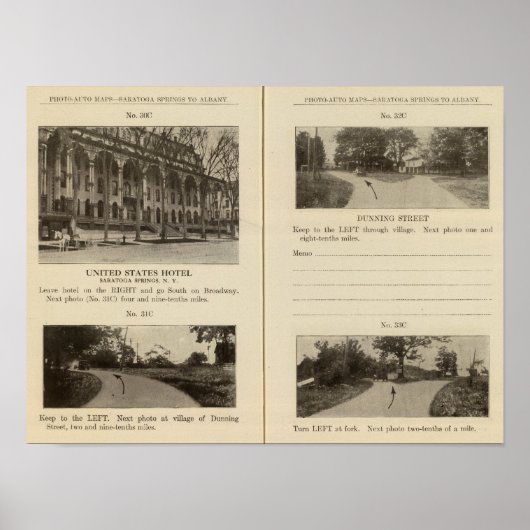 Saratoga Springs Dunning Street Poster (Voorkant)