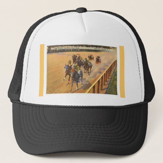 Saratoga Springs Horse Racing Trucker Pet (Voorkant)