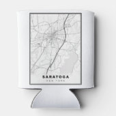 Saratoga Springs-kaart Blikjeskoeler (Achterkant)