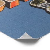 Saratoga Springs, New York - grote lettertjes Poster (Hoek)