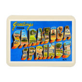 Saratoga Springs New York NY Oud reissouvenir Magneet (Horizontaal)