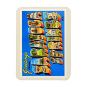 Saratoga Springs New York NY Oud reissouvenir Magneet (Verticaal)