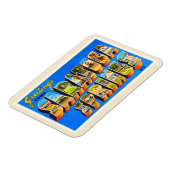 Saratoga Springs New York NY Oud reissouvenir Magneet (Linkerzijde)