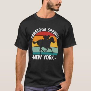 Saratoga Springs New York Toga Horse Racing 1 T-shirt
