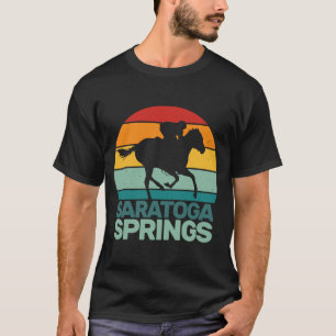 Saratoga Springs New York Toga Horse Racing 3 T-shirt