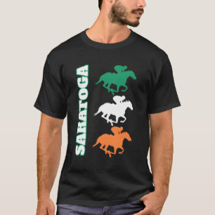 Saratoga Springs Upstate New York Horse Racing T-shirt