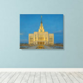 Saratoga Springs Utah Temple Painting™ LDS Canvas (Insitu (Houten vloer))
