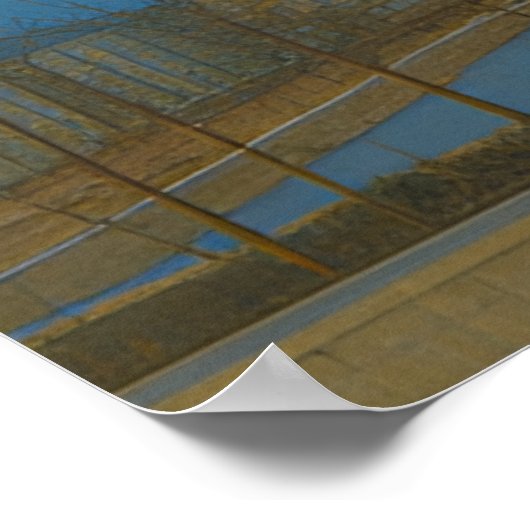 Saratoga Springs Utah Temple Painting™ LDS-Poster Poster (Hoek)