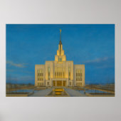 Saratoga Springs Utah Temple Painting™ LDS-Poster Poster (Voorkant)