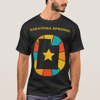Saratoga Springs Utah Verdrietig Souvenir T-shirt