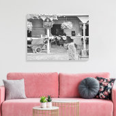 Saratoga Stables "Horse Haven" Canvas Afdruk (Insitu (Woonkamer))