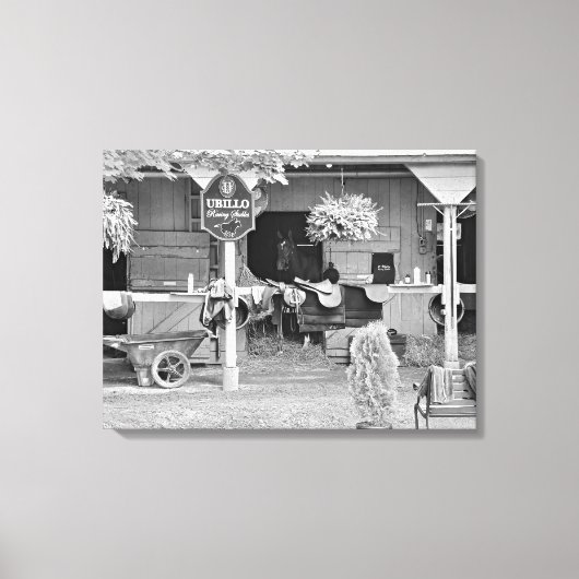Saratoga Stables "Horse Haven" Canvas Afdruk (Voorkant)