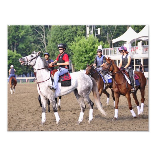 Saratoga-werkouts sinds 1863 foto afdruk (Voorkant)