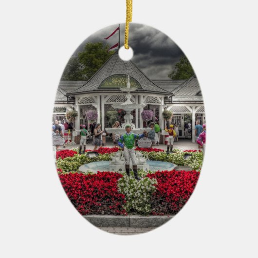 Saratoga's 12 Stakes Winners.jpg Keramisch Ornament (Voorkant)