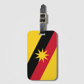 Sarawak Flag - MALAYSIA Bagagelabel (Voorkant (verticaal))