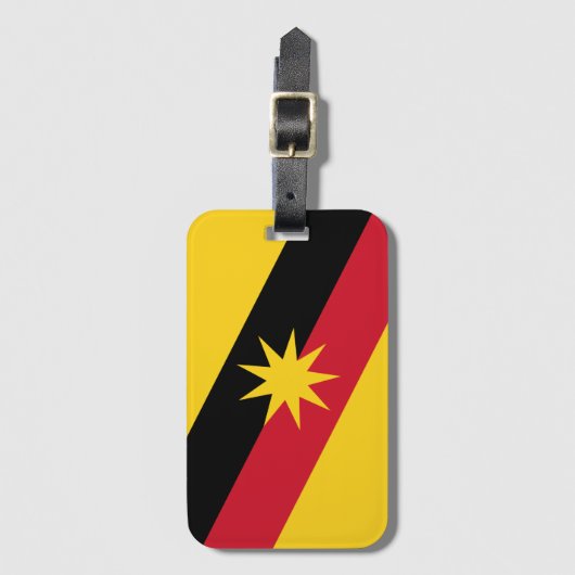 Sarawak Flag - MALAYSIA Bagagelabel (Voorkant (verticaal))