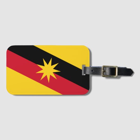 Sarawak Flag - MALAYSIA Bagagelabel (Voorkant (horizontaal))