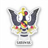 Sarawak Wapenmunt - MALAYSIA Sticker (Voorkant)