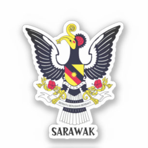 Sarawak Wapenmunt - MALAYSIA Sticker