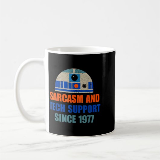 Sarcasm And Tech-suprt Since-1977 Funny Design Koffiemok (Links)