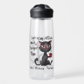 Sarcasm & Attitude Funny Cat Lover Gift  Waterfles (Voorkant)