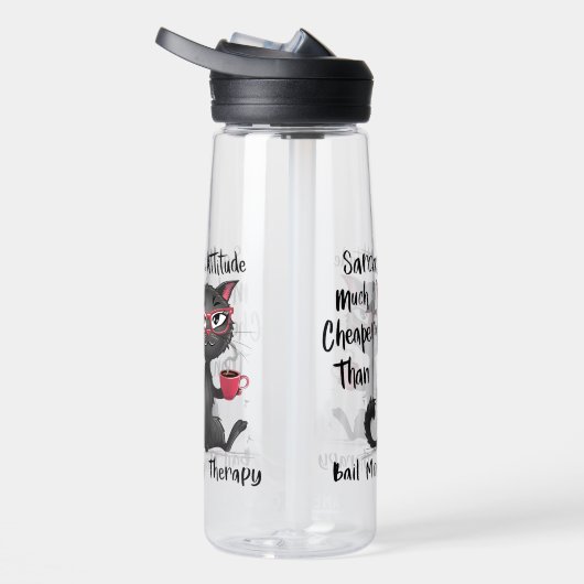 Sarcasm & Attitude Funny Cat Lover Gift  Waterfles (Rechts)