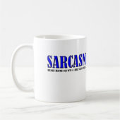 Sarcasm Beating Funny Mug Koffiemok (Links)