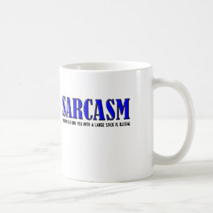 Sarcasm Beating Funny Mug Koffiemok