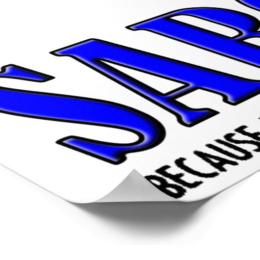 Sarcasm Beating Funny Poster (Hoek)