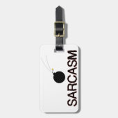 Sarcasm Bombed Bagagelabel (Voorkant verticaal)