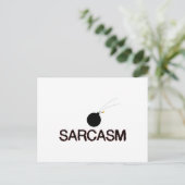 Sarcasm Bombed Briefkaart (Staand voorkant)