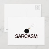 Sarcasm Bombed Briefkaart (Voorkant / Achterkant)