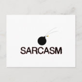 Sarcasm Bombed Briefkaart (Voorkant)