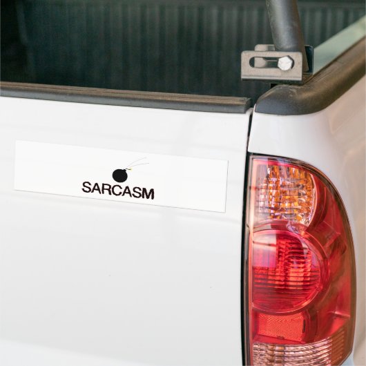 Sarcasm Bombed Bumpersticker (Op Truck)