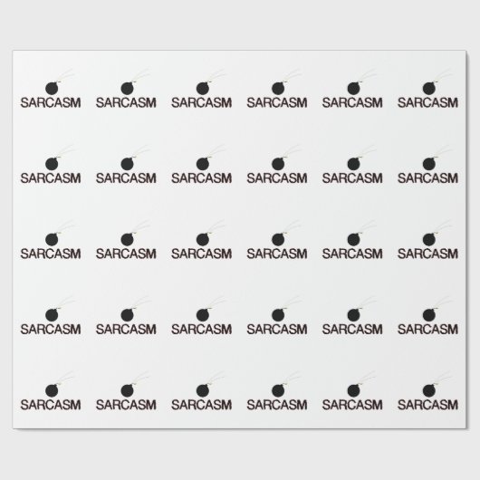 Sarcasm Bombed Cadeaupapier (Vlak)