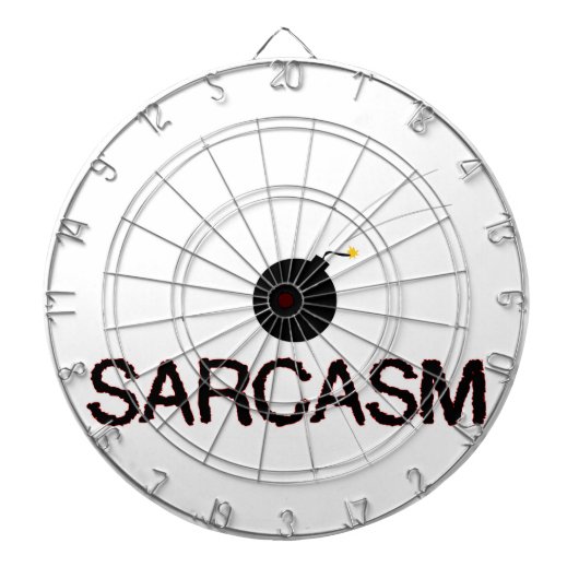 Sarcasm Bombed Dartbord (Voorkant)