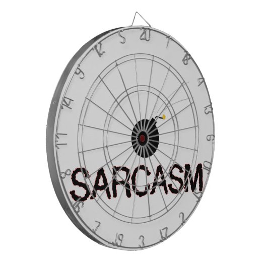 Sarcasm Bombed Dartbord (Voorkant Links)