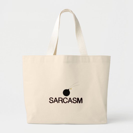 Sarcasm Bombed Grote Tote Bag (Voorkant)