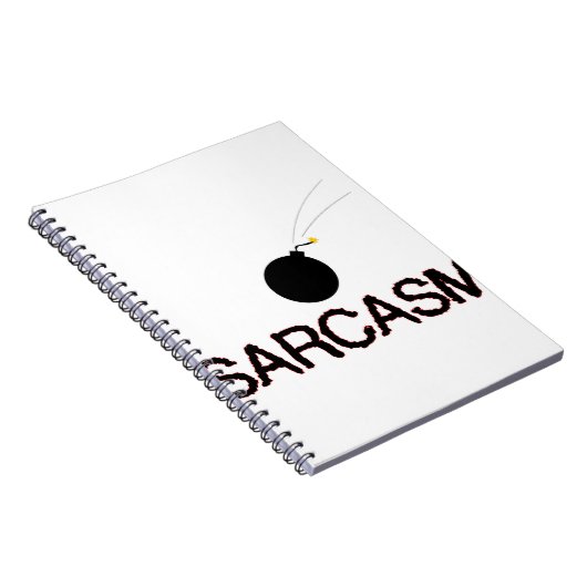Sarcasm Bombed Notitieboek (Rechterzijde)